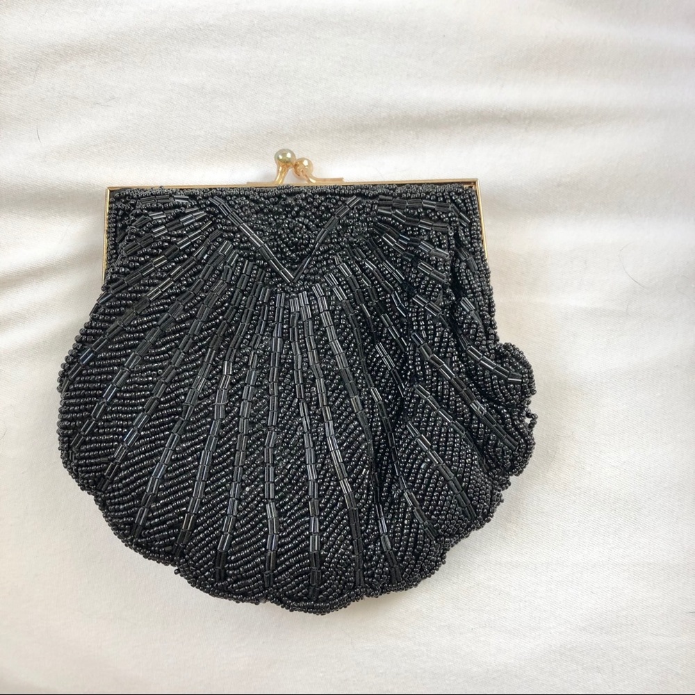 Beaded Sea Shell Clutch